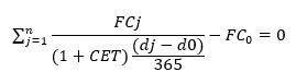 Formula do CET